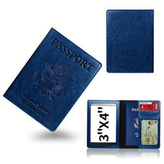 Travel Passport Cover PU Leather Holder