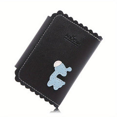 Mini Leather Keychain Key Bag Deer Pattern Key Storage Coin Purse Wallet