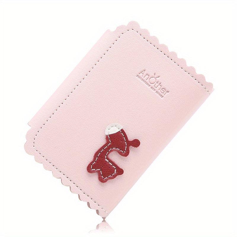 Mini Leather Keychain Key Bag Deer Pattern Key Storage Coin Purse Wallet