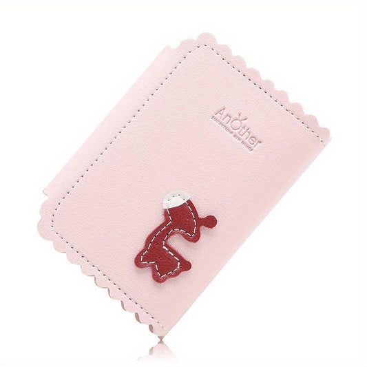 Mini Leather Keychain Key Bag Deer Pattern Key Storage Coin Purse Wallet