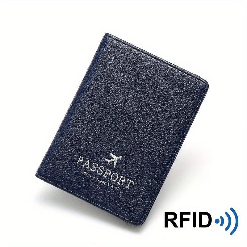 RFID Passport Holder Anti Theft Brush Ladies Document Holder