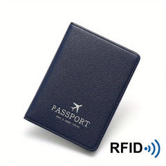 RFID Passport Holder Anti Theft Brush Ladies Document Holder