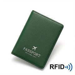 RFID Passport Holder Anti Theft Brush Ladies Document Holder