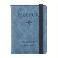 RFID Leather Passport Protector Document Package Travel Holder