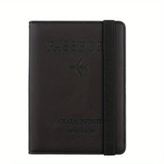 RFID Leather Passport Protector Document Package Travel Holder
