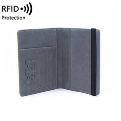 RFID Leather Passport Protector Document Package Travel Holder
