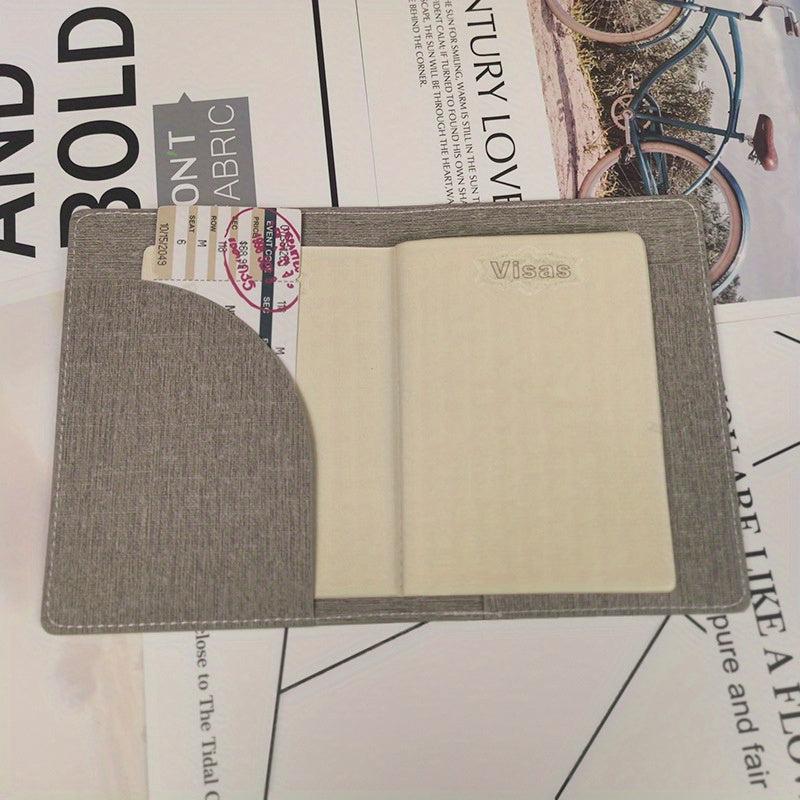 Multifunctional Passport Case Card Storage Bag PU Leather Travel Bag