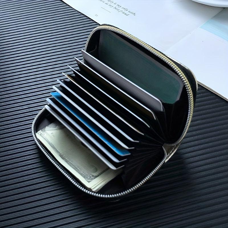 11 Card Position Stone Pattern Card Bag Multifunctional Coin Wallet