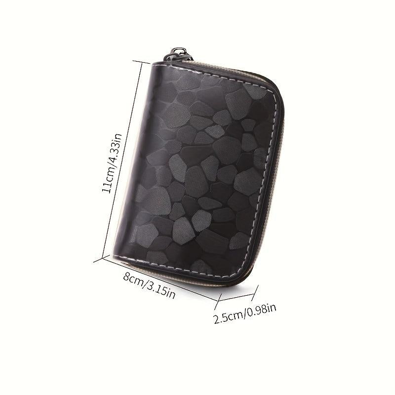11 Card Position Stone Pattern Card Bag Multifunctional Coin Wallet