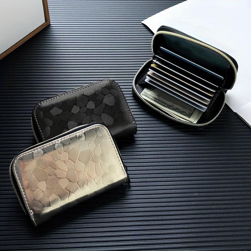 11 Card Position Stone Pattern Card Bag Multifunctional Coin Wallet