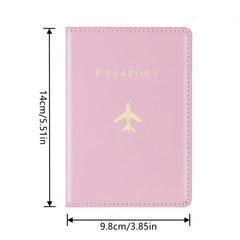 PU Leather Passport Holder Card Holder Cover Wallet Travel Accessories