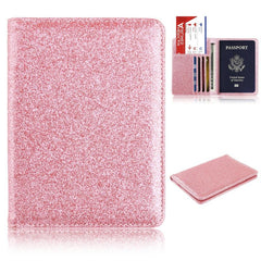 Glittery Rfid Blocking Passport Holder Card Holder