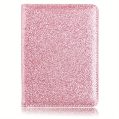 Glittery Rfid Blocking Passport Holder Card Holder