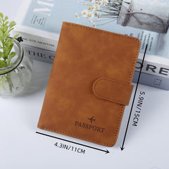 Waterproof RFID PU Leather Passport Wallet