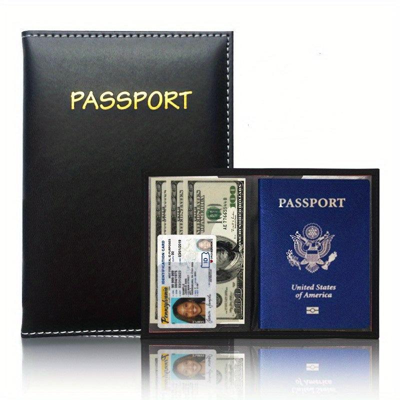 Ultra Thin PU Leather Passport Holder - Passport Protector