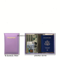 Ultra Thin PU Leather Passport Holder - Passport Protector