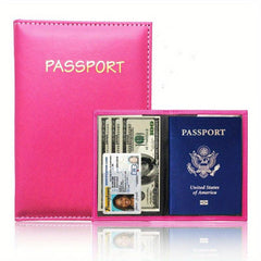 Ultra Thin PU Leather Passport Holder - Passport Protector