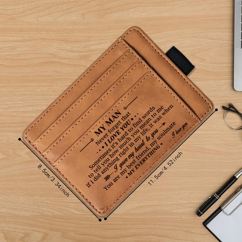 Vintage PU Leather Wallet Coin PurseCard Holder For Men