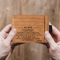 Vintage PU Leather Wallet Coin PurseCard Holder For Men
