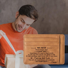 Vintage PU Leather Wallet Coin PurseCard Holder For Men