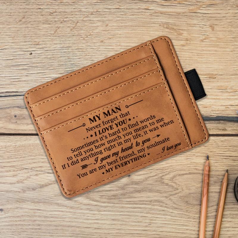 Vintage PU Leather Wallet Coin PurseCard Holder For Men