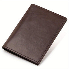 RFID Blocking Men's Leather Wallet Thin Purse Passport Card Case