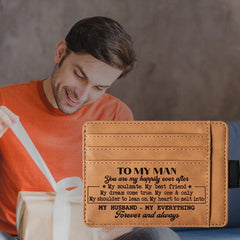 Vintage PU Leather Men's Wallet Classic Card Case Coin Purse