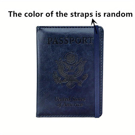 Travel Passport Holder US Passport Protector PU Leather Document Holder