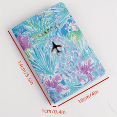 Floral Passport Holder Travel Accessory