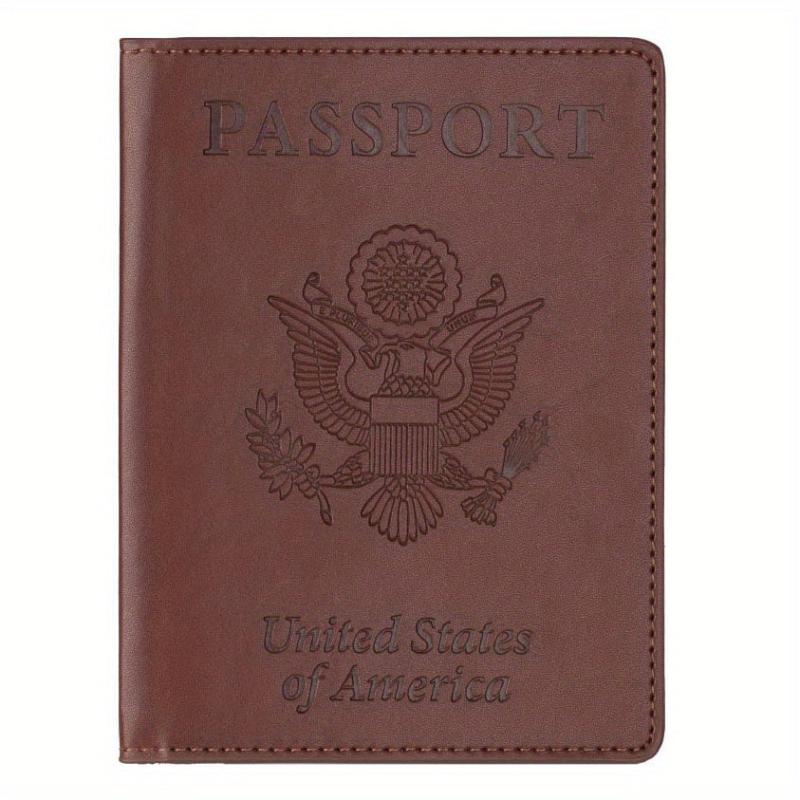 Slim Leather Passport Cover with Card Holder Slot