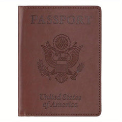 Slim Leather Passport Cover with Card Holder Slot