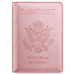 Slim Leather Passport Cover with Card Holder Slot