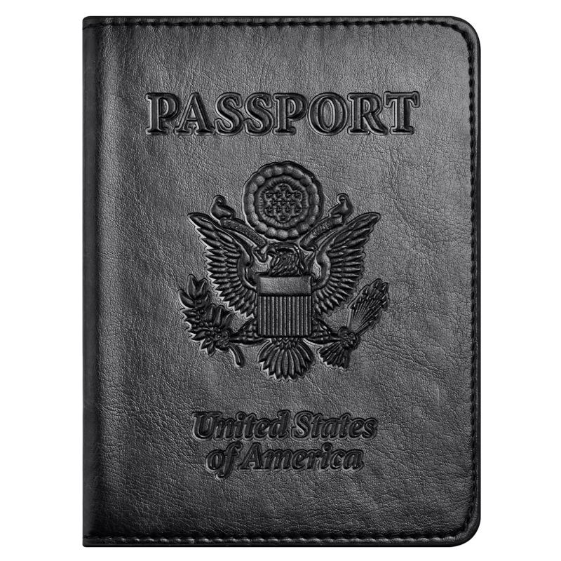 Slim Leather Passport Cover with Card Holder Slot