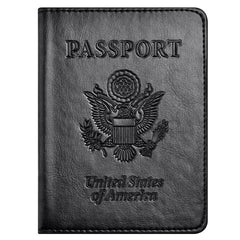 Slim Leather Passport Cover with Card Holder Slot