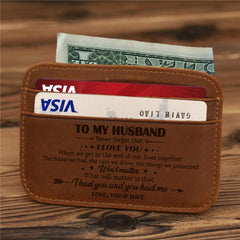 Vintage PU Leather Wallet Casual Coin Purse Card Holder Fathers Anniversary Gift
