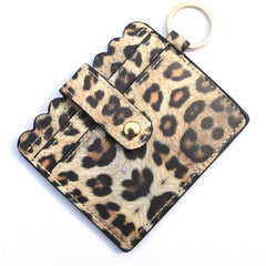 Leopard Print Card Holder Student Wallet