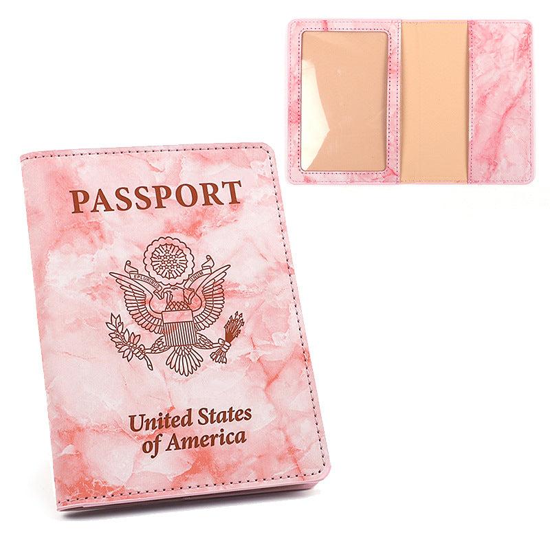 USA Passport & Vaccine Card Holder PU Leather Protector