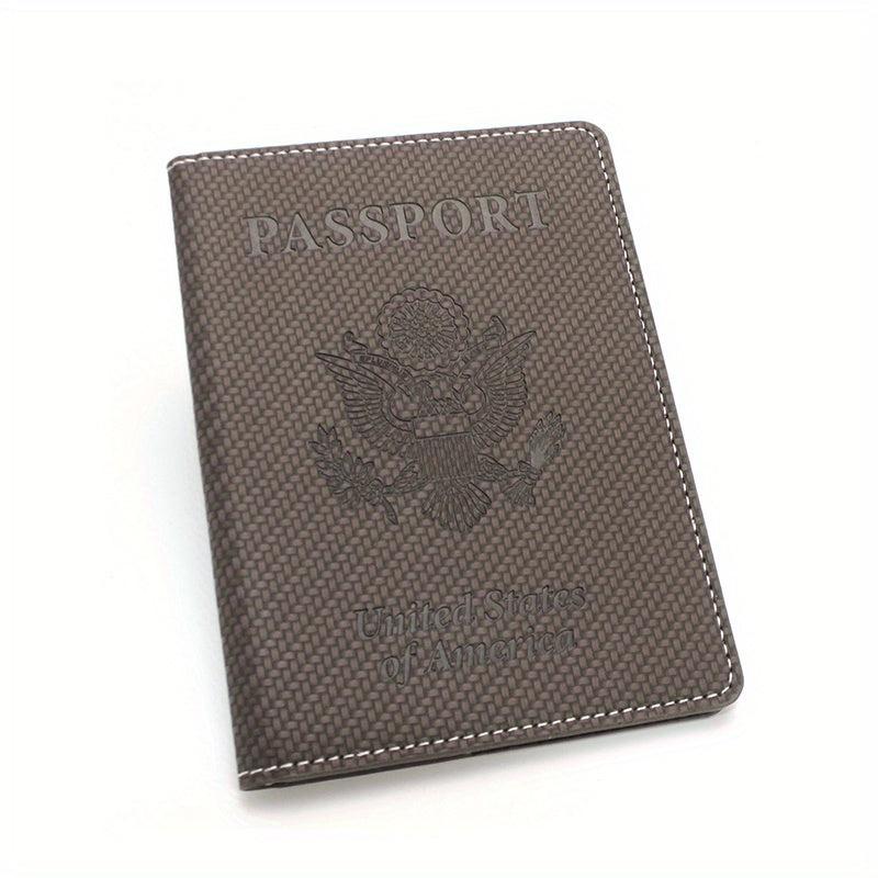 USA Passport & Vaccine Card Holder PU Leather Protector
