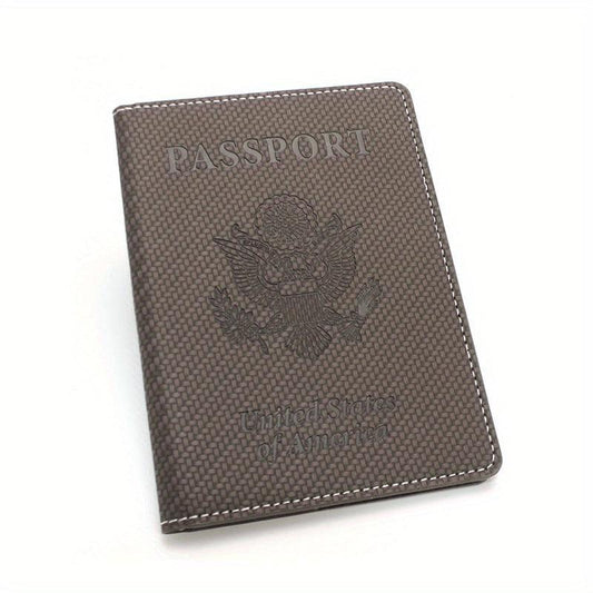 USA Passport & Vaccine Card Holder PU Leather Protector
