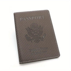 USA Passport & Vaccine Card Holder PU Leather Protector