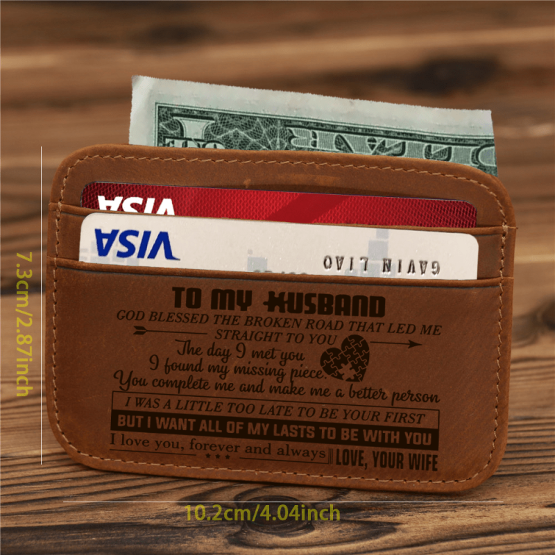 Vintage PU Leather Wallet Coin Purse Card Holder For Men