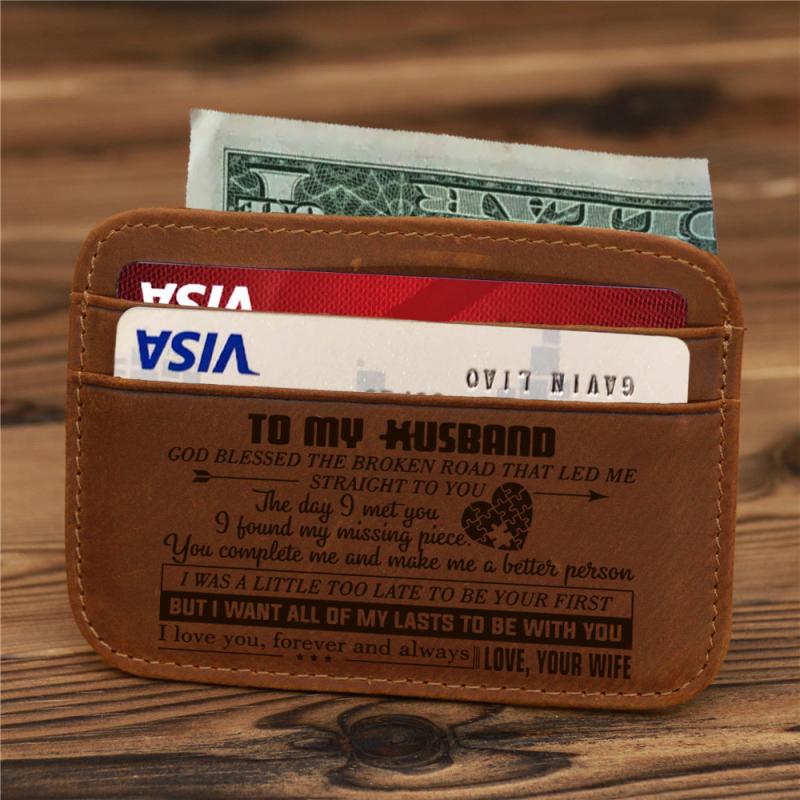 Vintage PU Leather Wallet Coin Purse Card Holder For Men