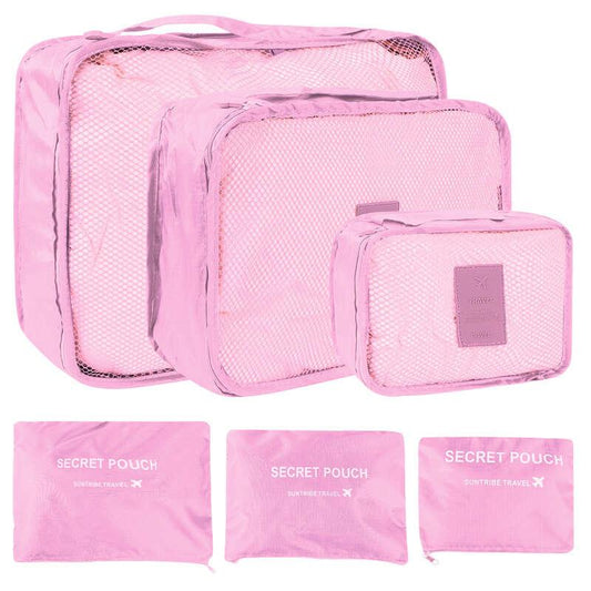 6 Pcs Lightweight Dustproof Bag Sets for Organizing Luggage