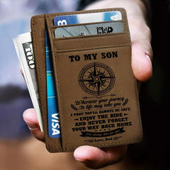 Vintage PU Leather Wallet Coin Purse Card Holder Classic Retro Ticket Holder