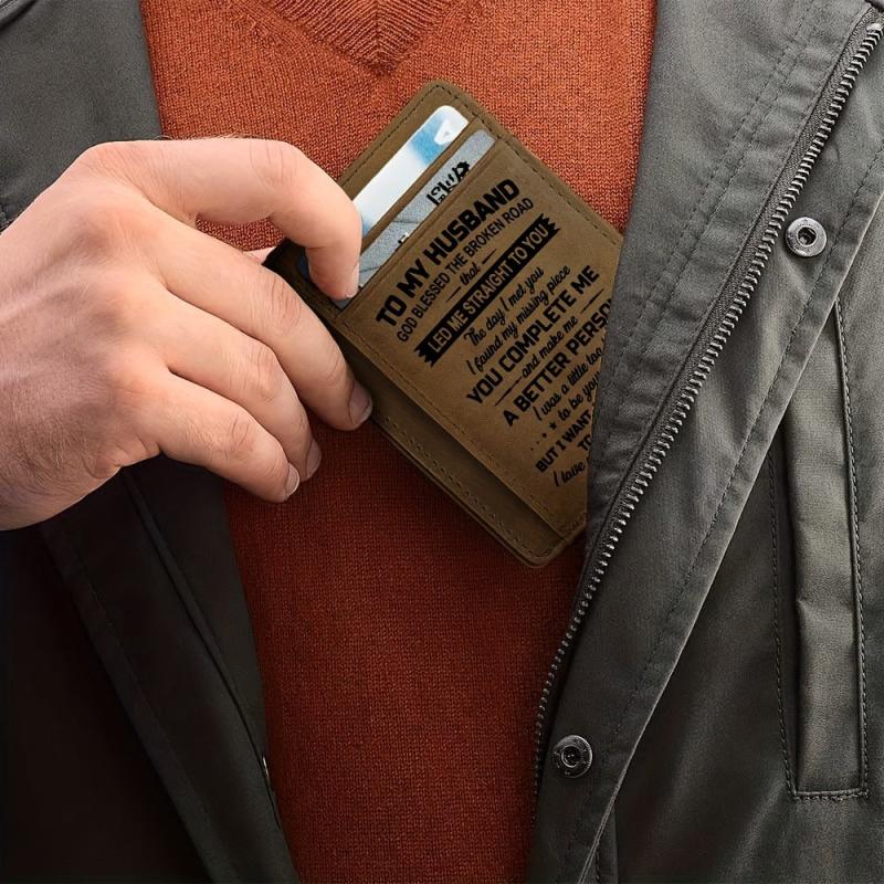 Vintage PU Leather Wallet Men's Ultra thin Card Bag