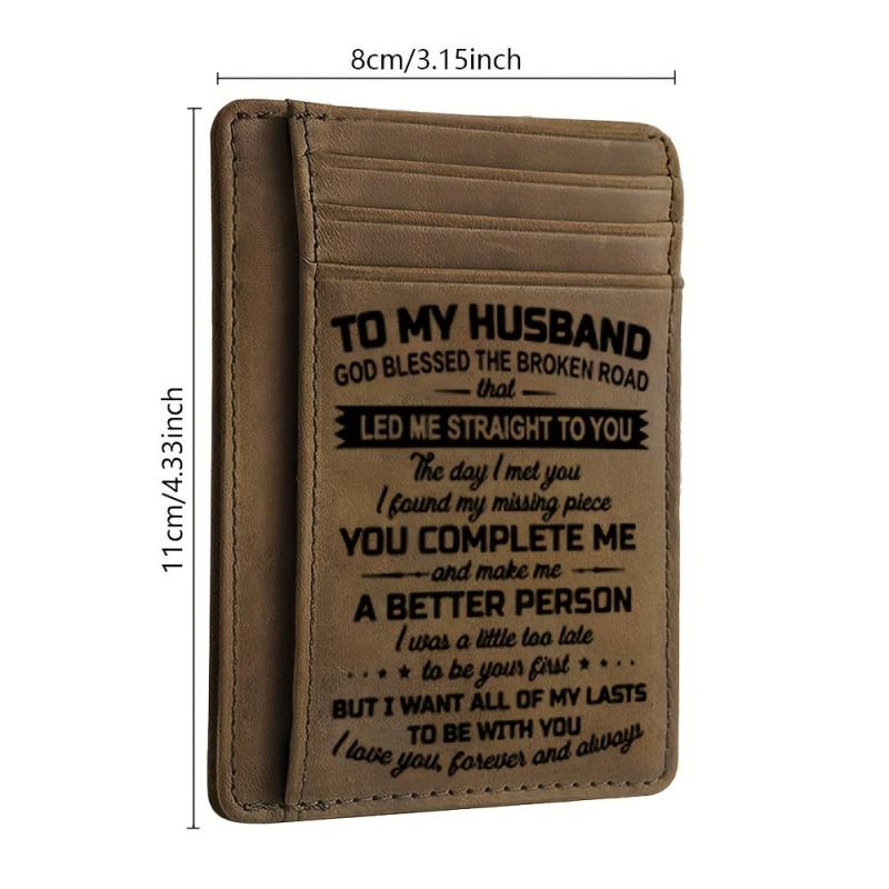 Vintage PU Leather Wallet Men's Ultra thin Card Bag