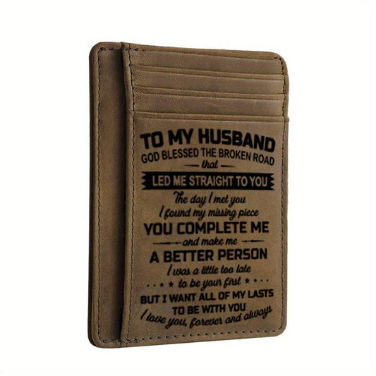 Vintage PU Leather Wallet Men's Ultra thin Card Bag
