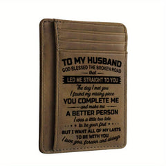 Vintage PU Leather Wallet Men's Ultra thin Card Bag