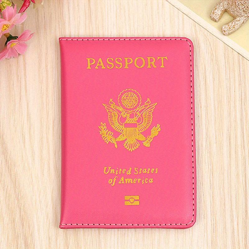 Candy Glossy PU Leather Passport Cover Holder