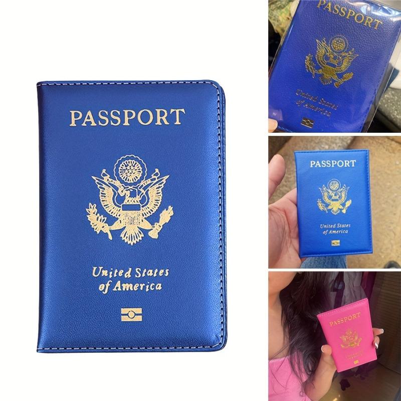 Candy Glossy PU Leather Passport Cover Holder